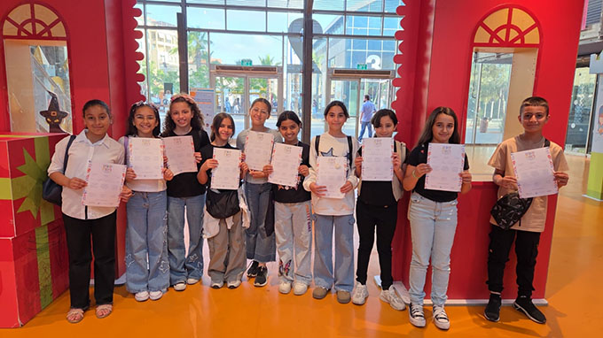 فوز لوحات فنيّة طلابية من مدرسة أجيال في معرض الفنون- يافا